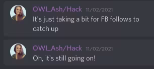 At the time of writing, OWI has lost a little more than 650 followers on their Facebook compared to when the game started.